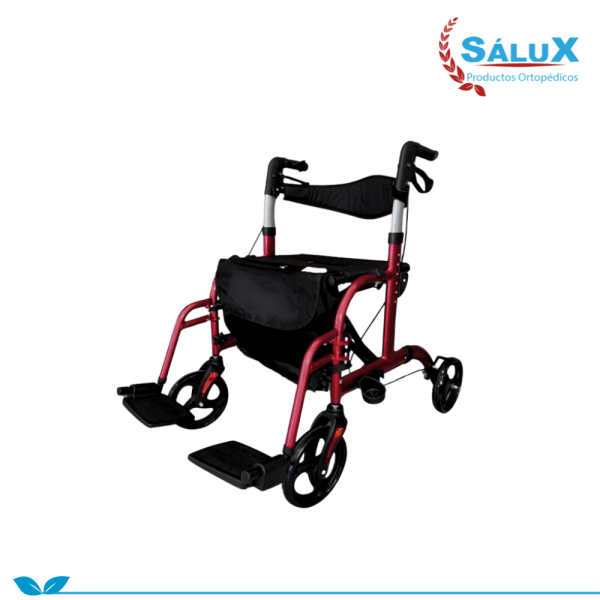 ANDADOR ROLLATOR PREMIUM LUXURY GUINDA