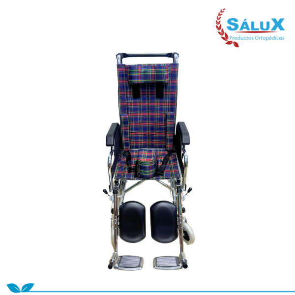 SILLA DE RUEDAS PEDIÁTRICA ESCOCÉS TIPO TRAUMA SALUX