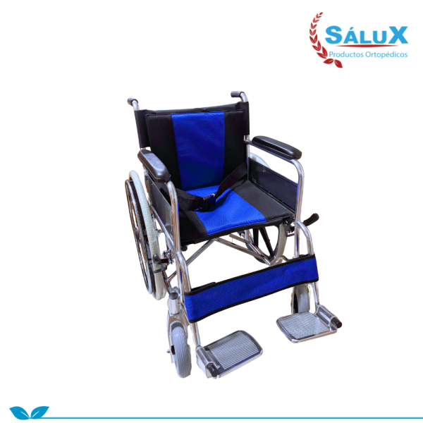 SILLA DE RUEDAS STANDAR DE ALUMINIO DOBLE FORRO SALUX