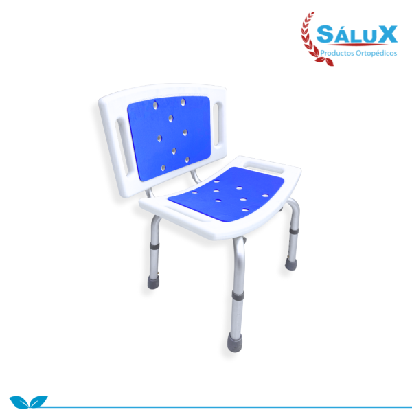 SILLA DE DUCHA SIN BRAZOS CON ANTIDESLIZANTE