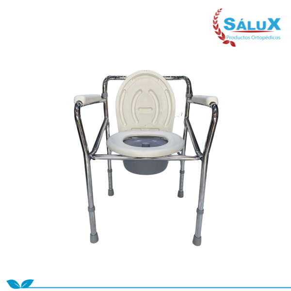 SILLA SANITARIO DE ACERO IMP SIN RUEDAS