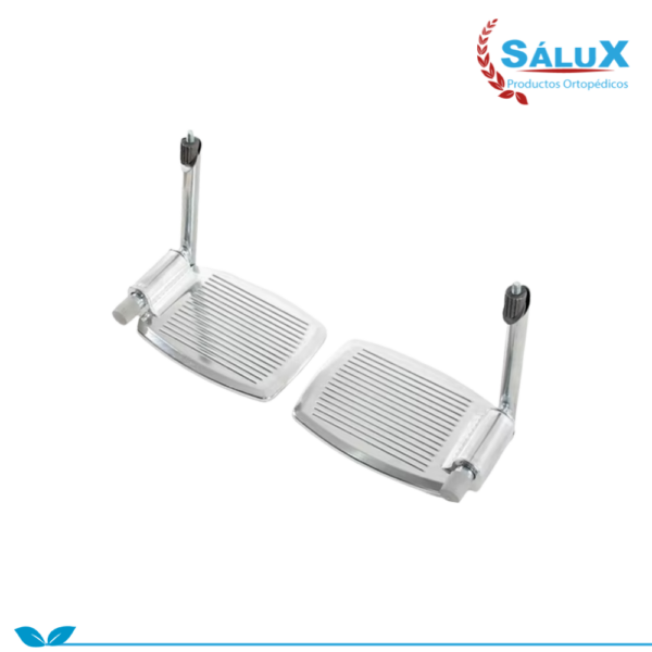 REPUESTO DE POSAPIES DE ALUMINIO IMP PARA SILLA DE RUEDAS (PAR)