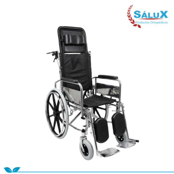 SILLA DE RUEDAS CROMADA TRAUMATOLÓGICA CON FUNCIONES TRES EN UNO ARO PVC COCADA
